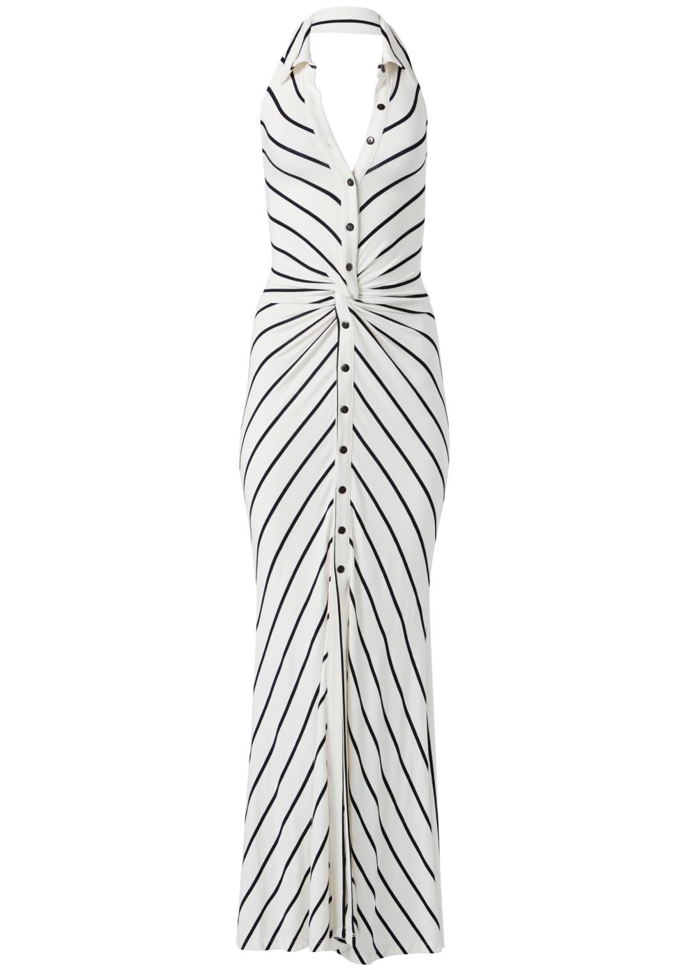 Venus Knot Detail Maxi Dress - Cream & Black