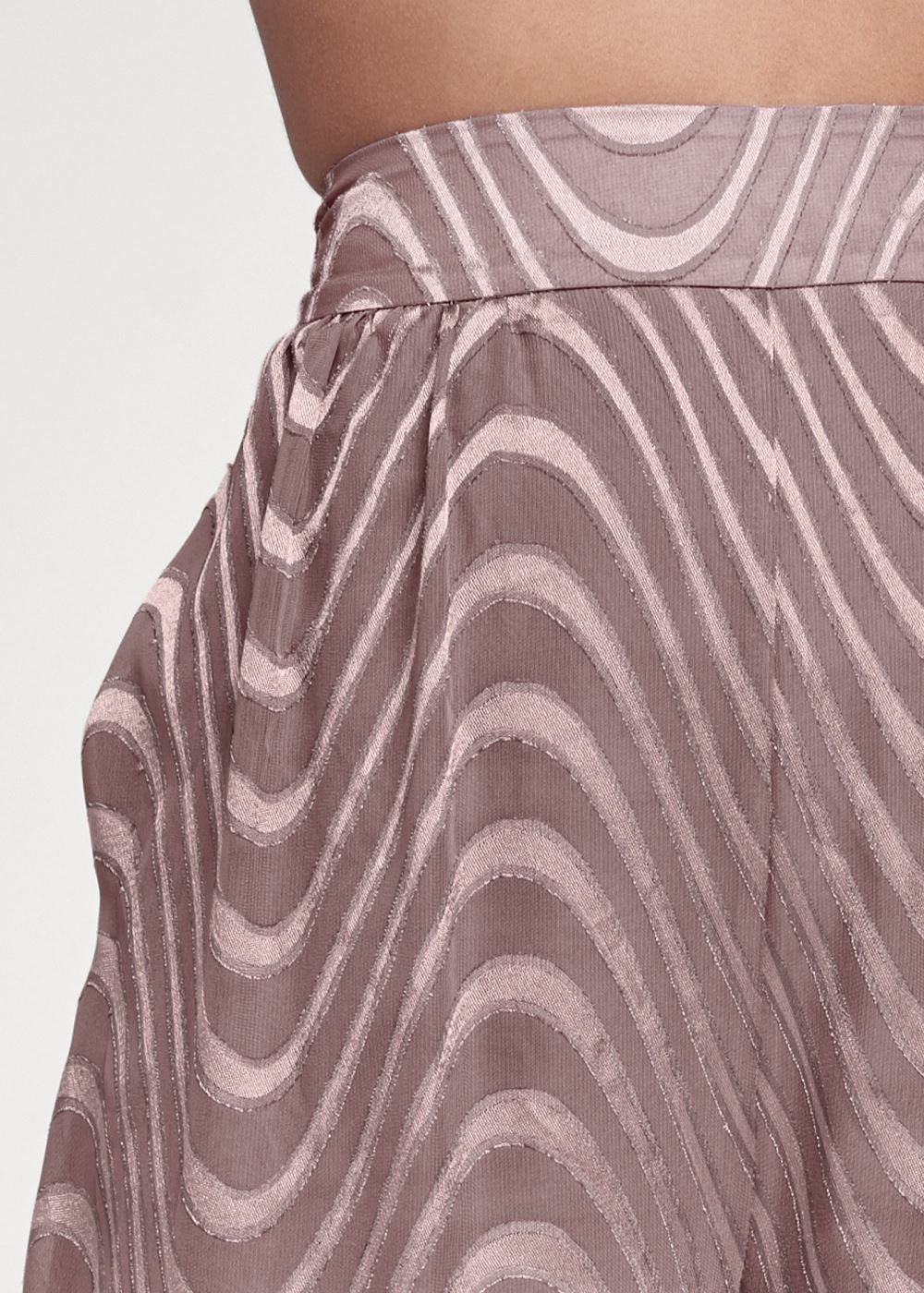 Venus Brown CHIFFON JOGGER PANTS