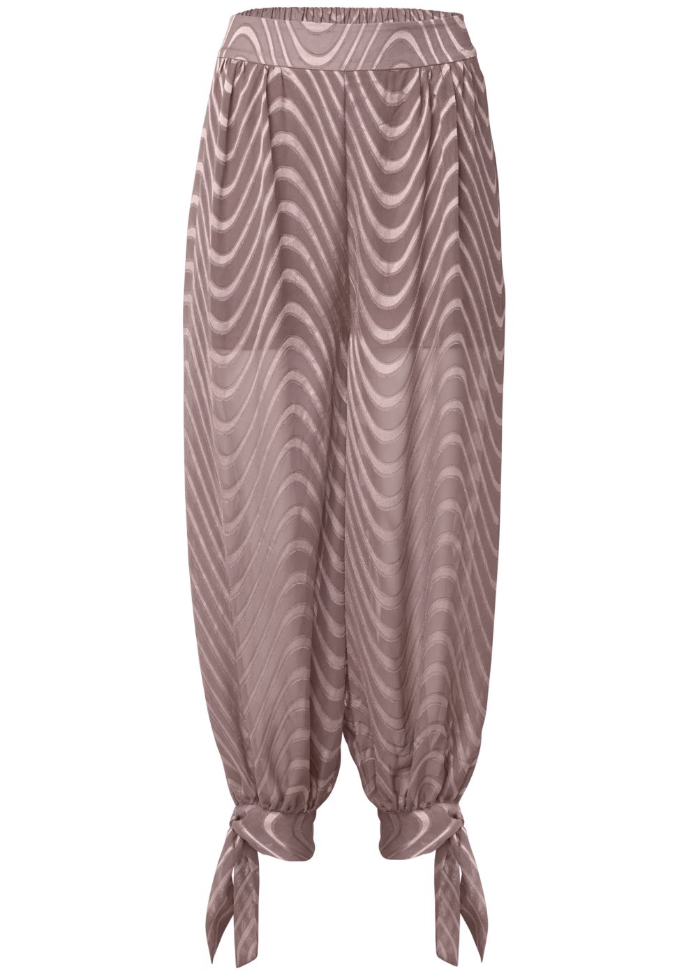 Venus Brown CHIFFON JOGGER PANTS