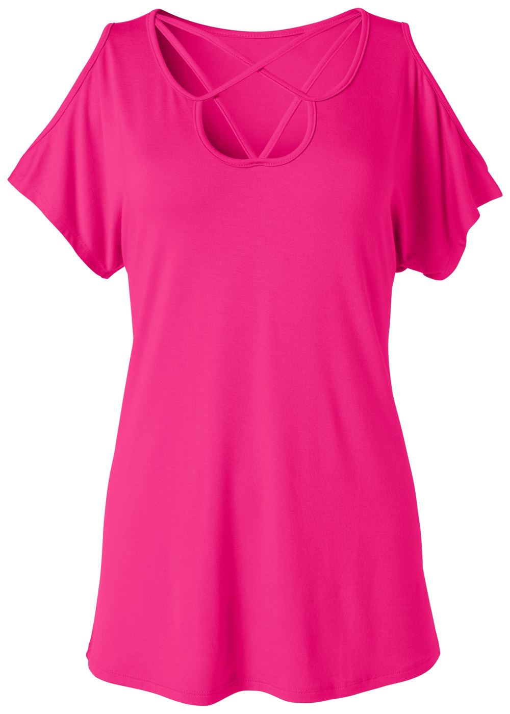 Venus Strappy Cold-Shoulder Top in Pink