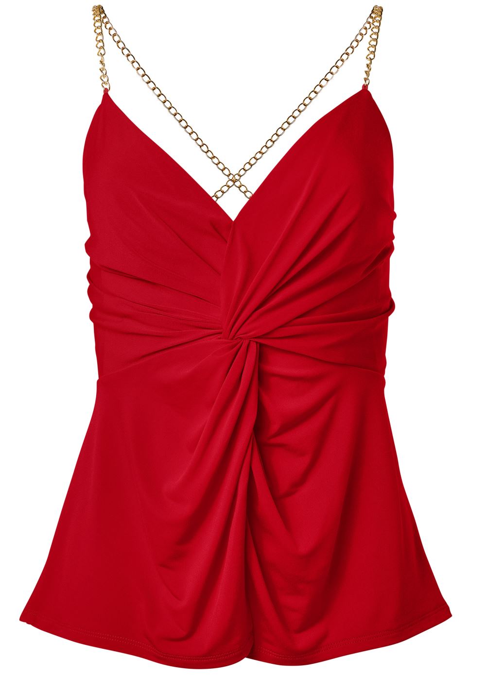 Venus Chain Strap Swing Top in Red