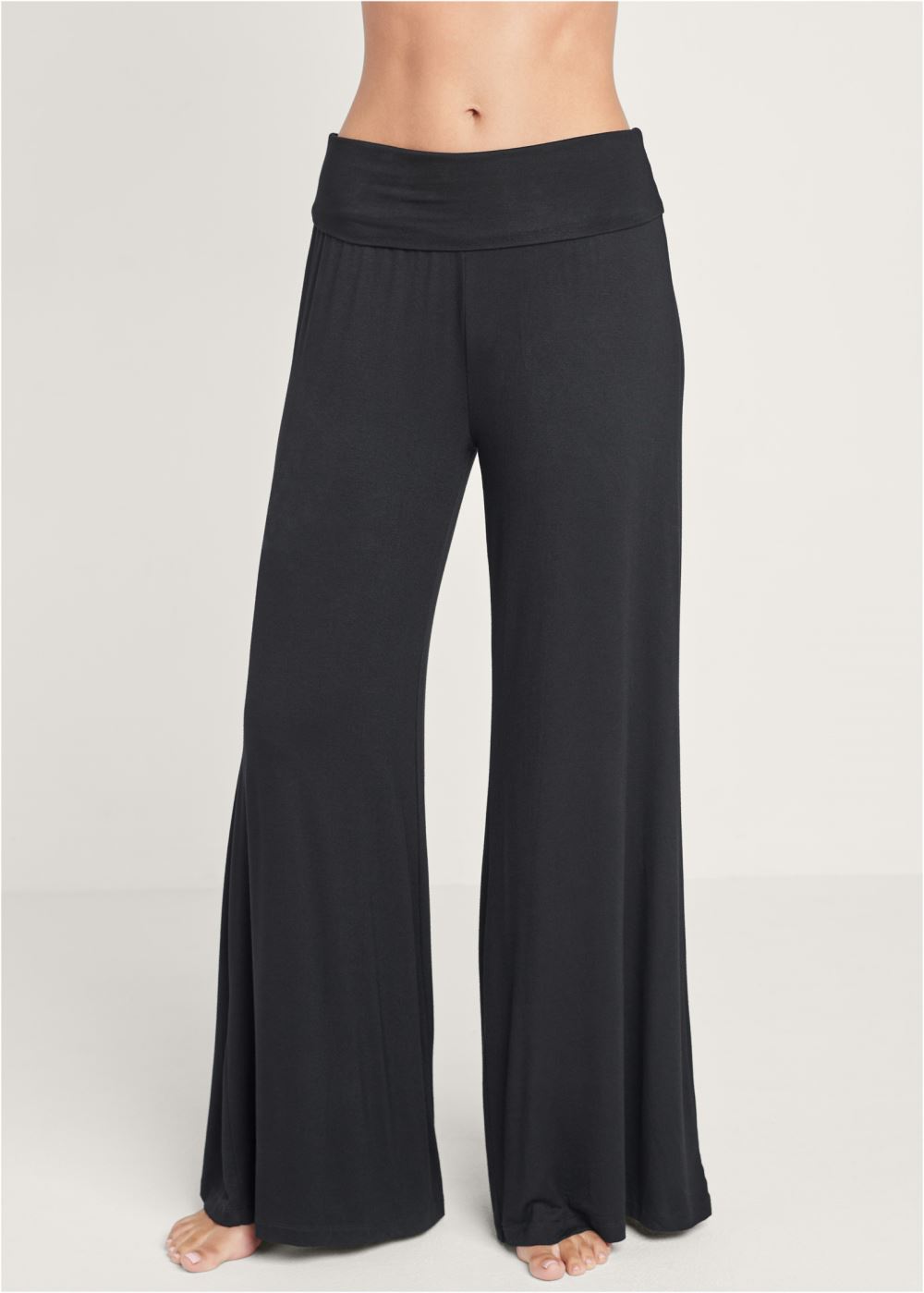 Venus Palazzo Pajama Pants in Black