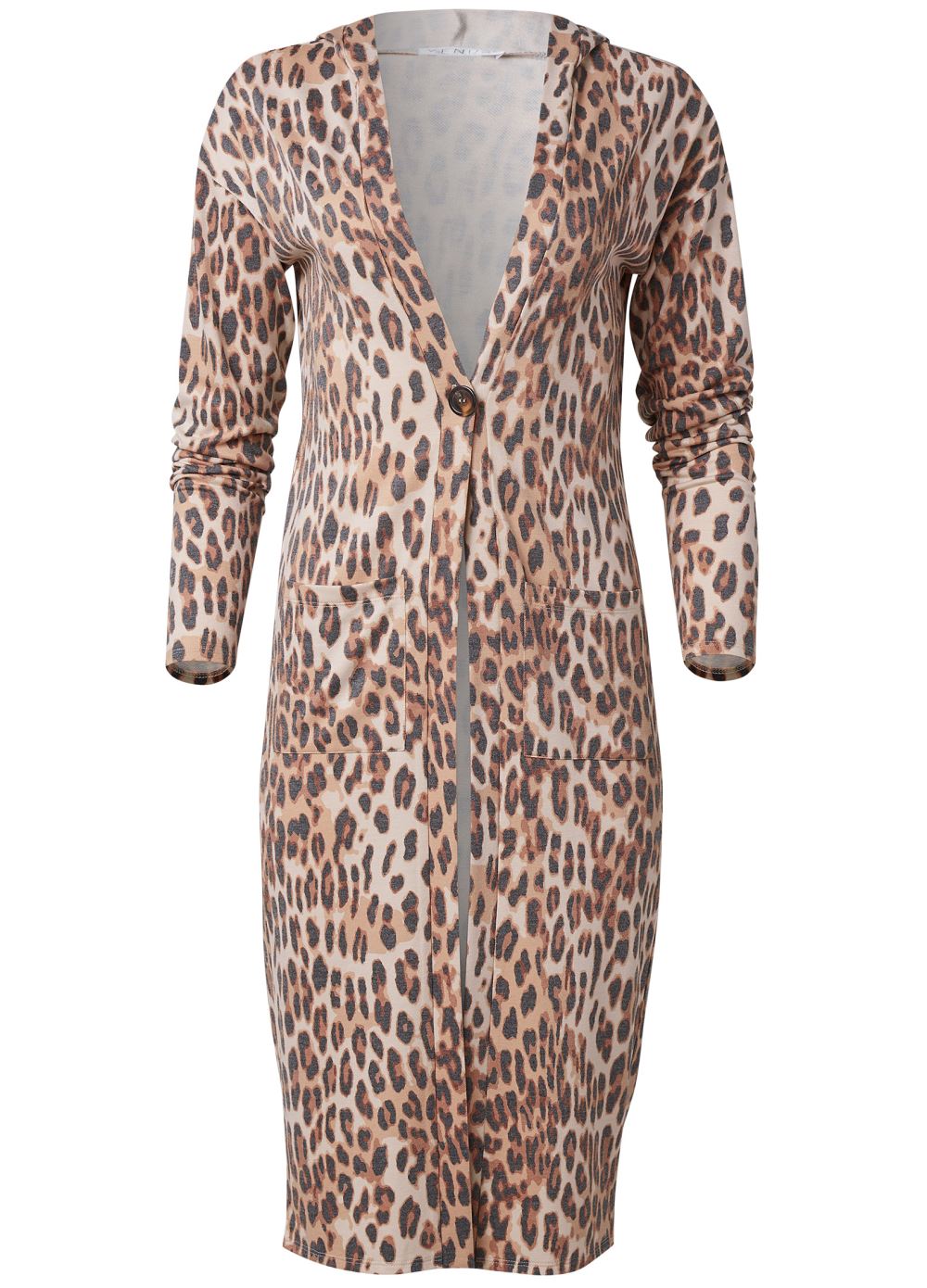 Venus Sand Dune Cheetah Duster in Brown Multi