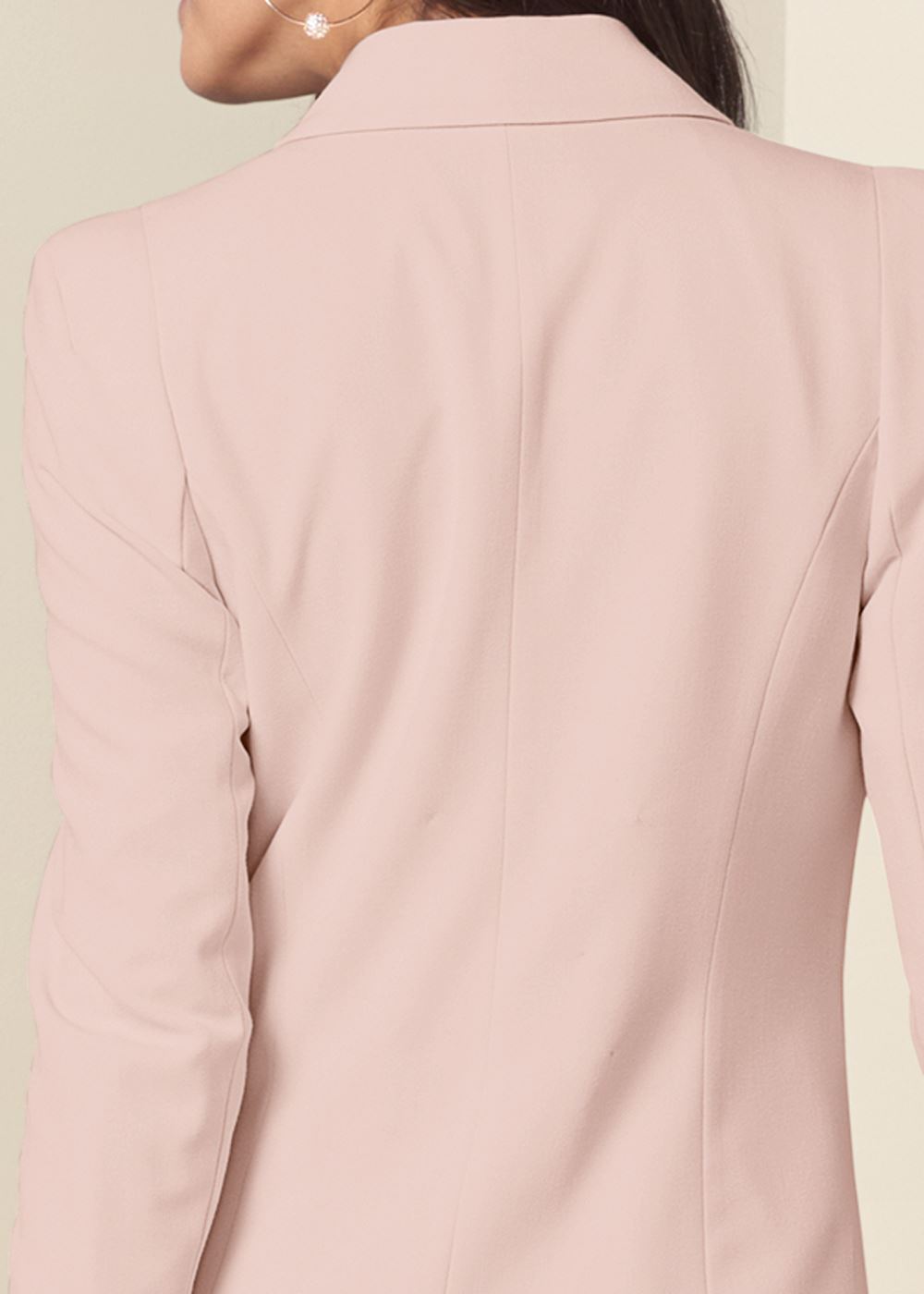 Venus Double Breasted Blazer in Light Pink
