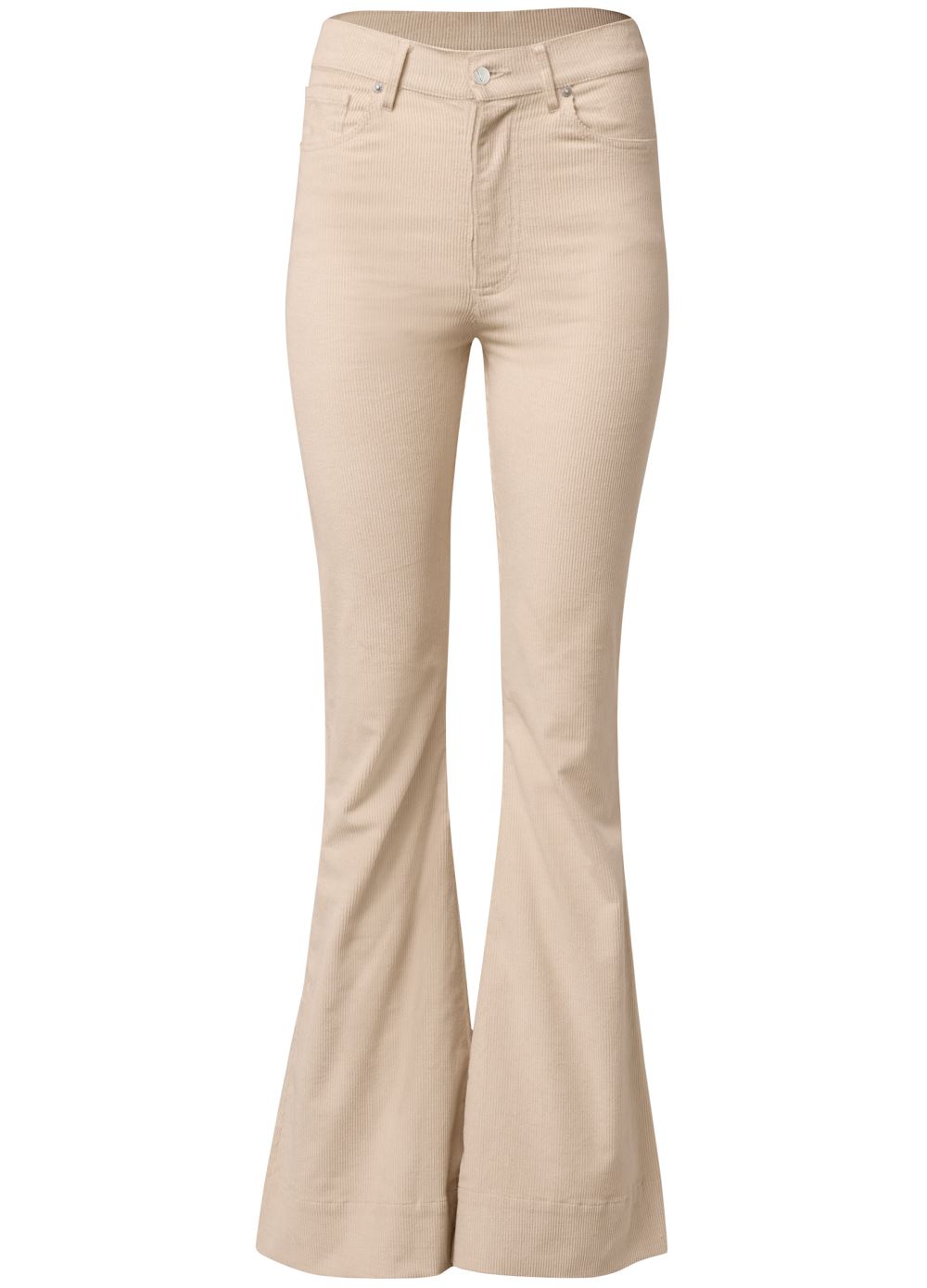 Venus Cream CORDUROY FLARED PANTS