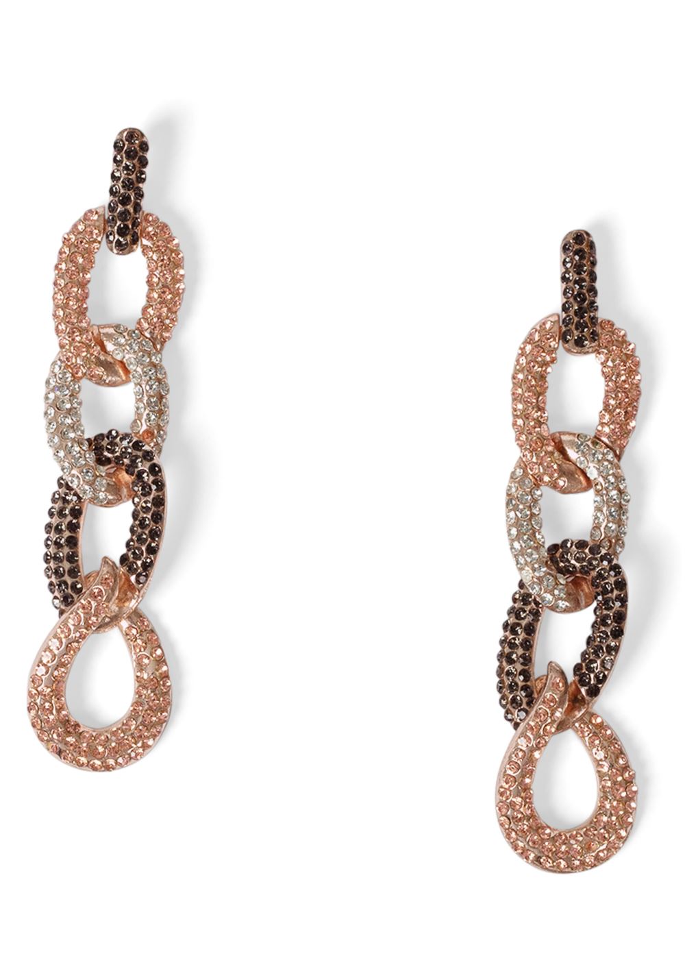 Venus Chain Link Jewelry Set in Black Multi