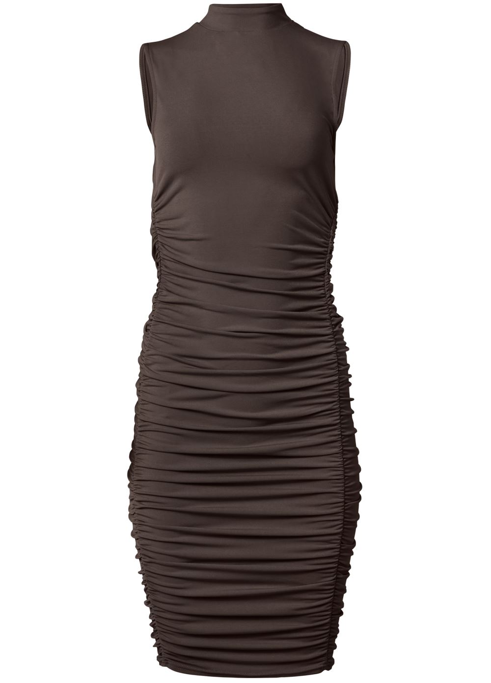 Venus Open Back Bodycon Dress - Dark Brown