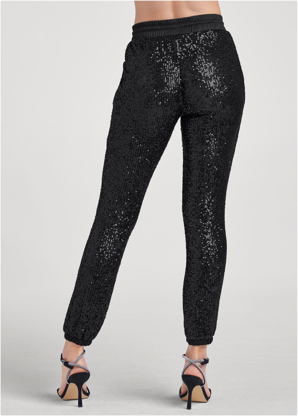 Venus Black SEQUIN JOGGER PANTS