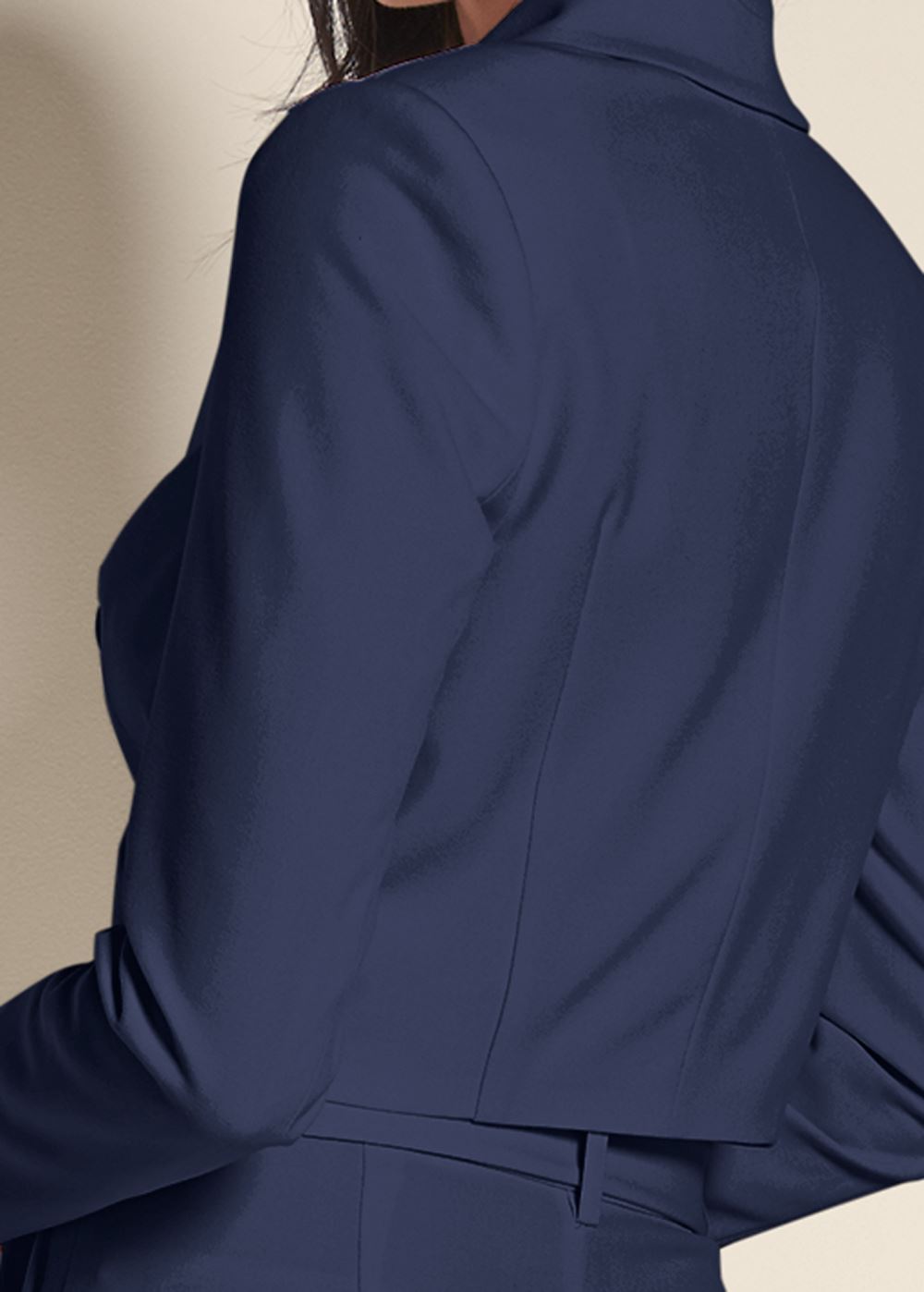 Venus Belted Suiting Set in Navy