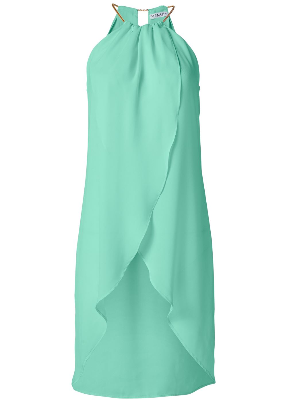 Venus High-Low Chain Detail Top in Mint