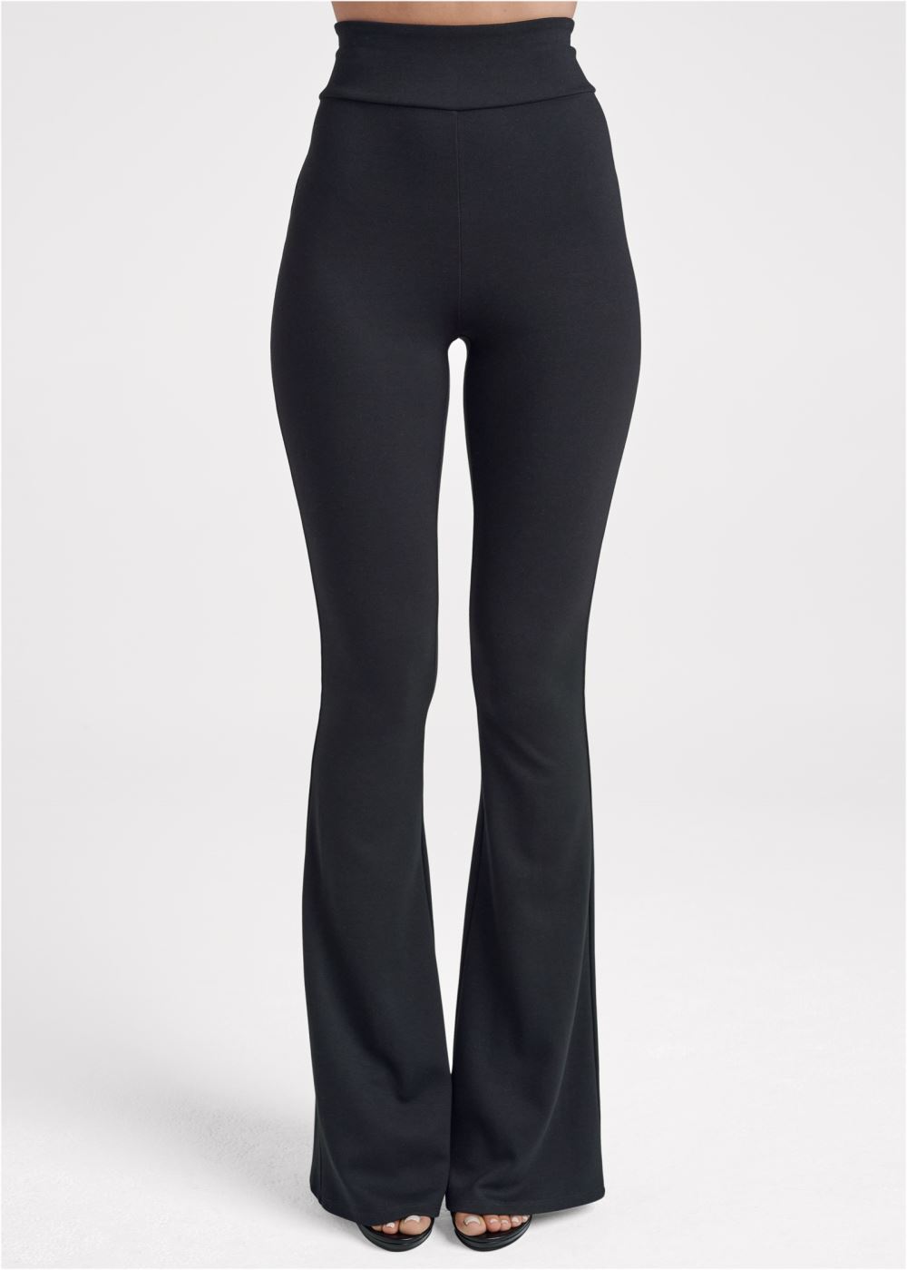 Venus Black WIDE LEG PONTE PANTS