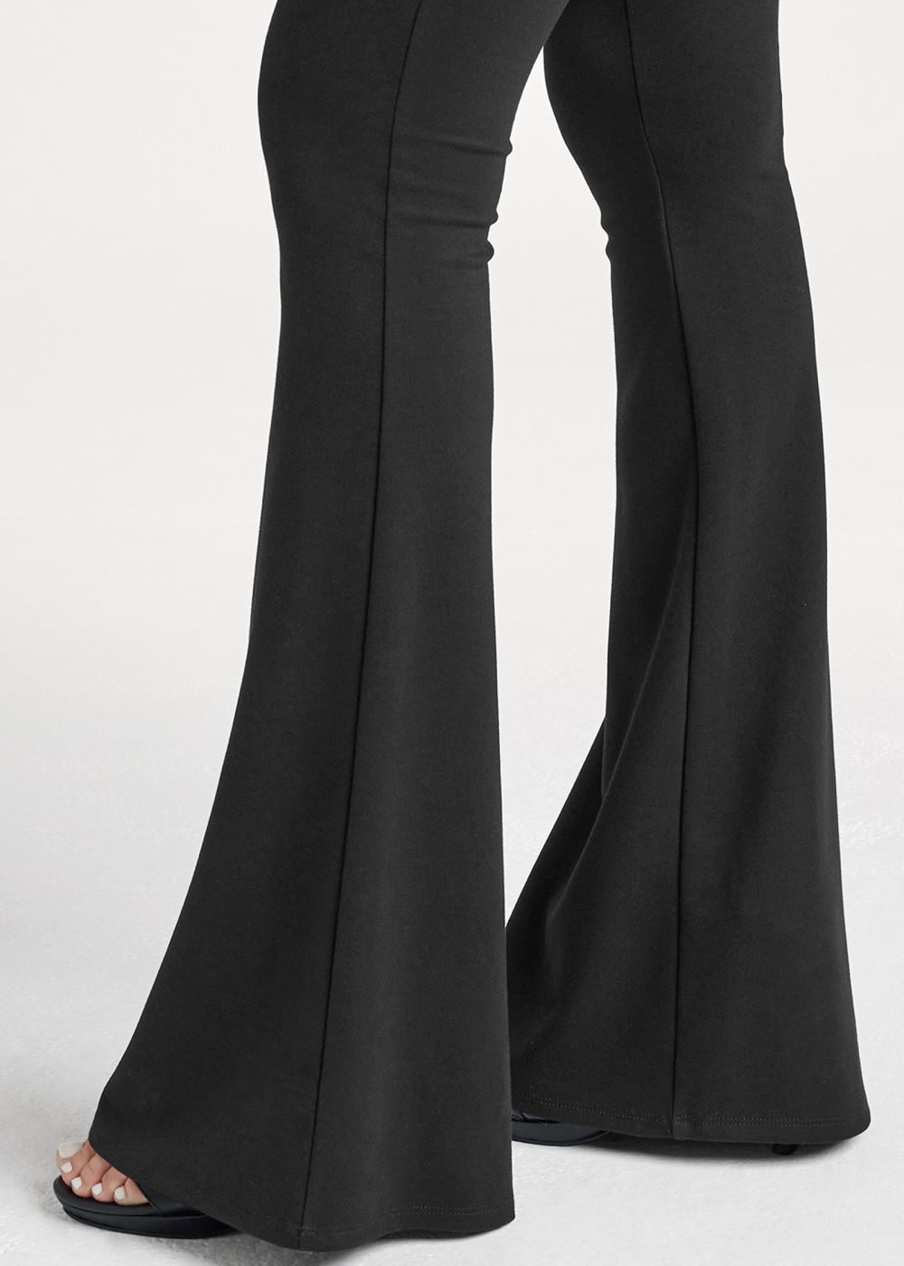 Venus Black WIDE LEG PONTE PANTS