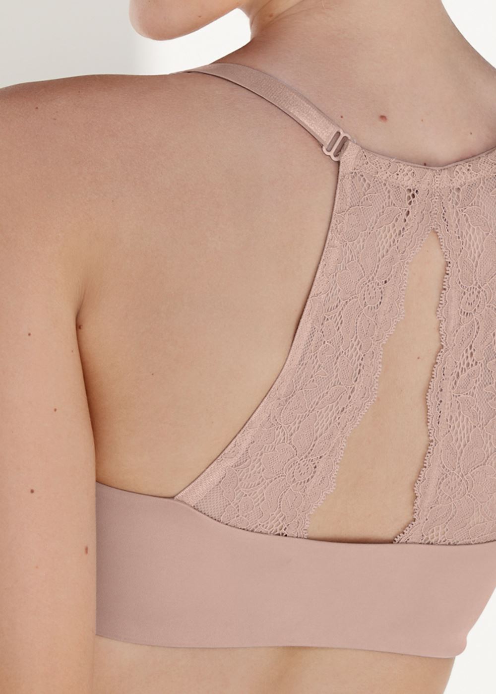 Venus Pearl By Venus® Front Close Lace Back Bra, Any 2/$75 in Sonoran Sand
