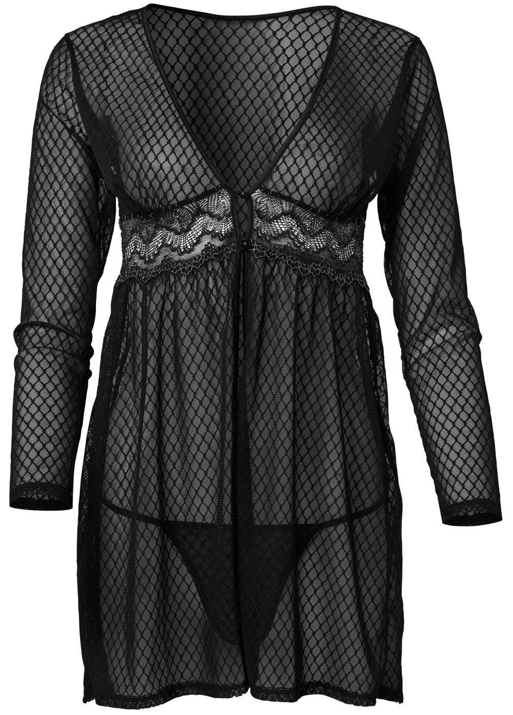 Venus Black LONG SLEEVE BABYDOLL