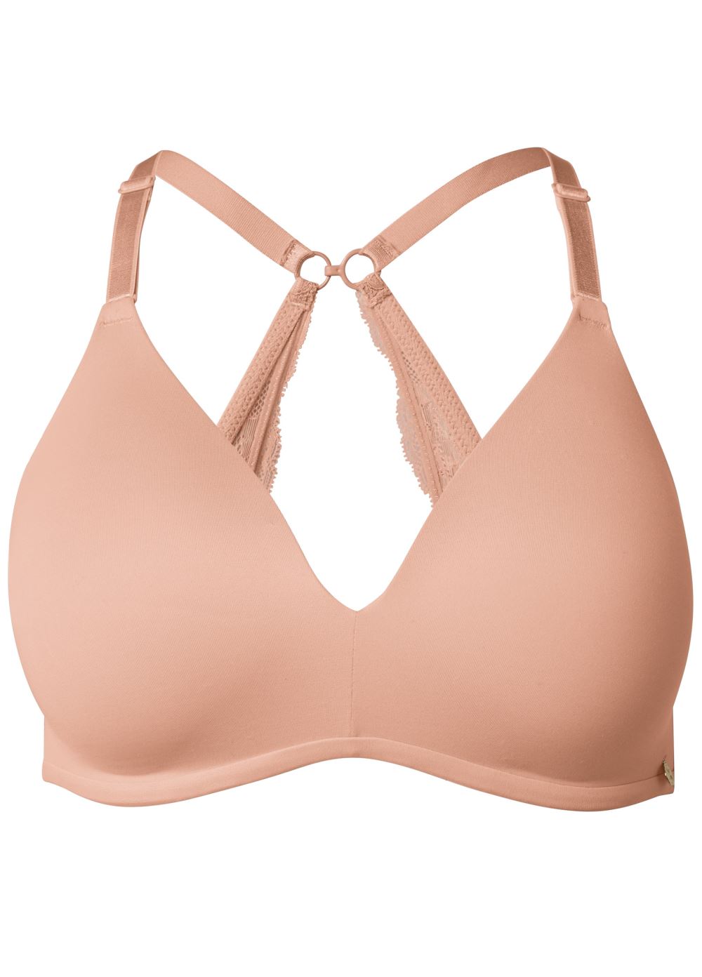 Venus Pearl By Venus® Lace Back Wireless Bra, Any 2/$75 in Dolce' Delight