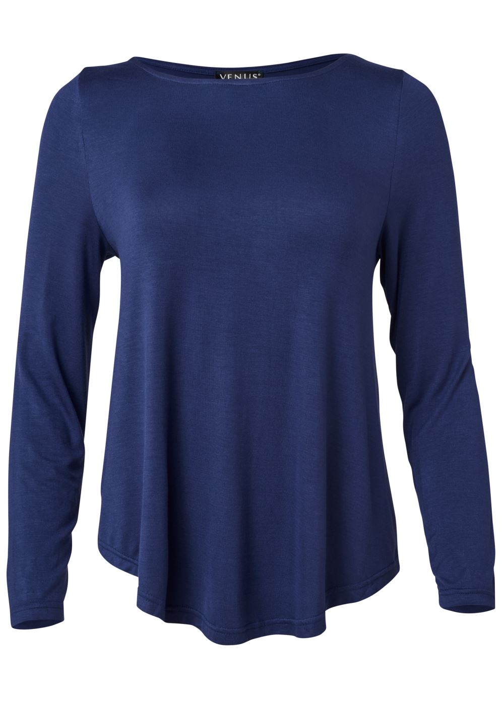 Venus Dark Blue LONG SLEEVE SLEEP SHIRT