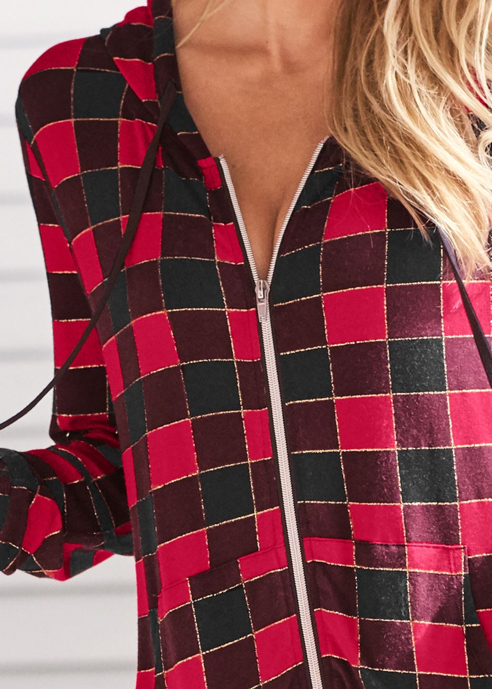 Venus Red & Black SLEEP ONESIE