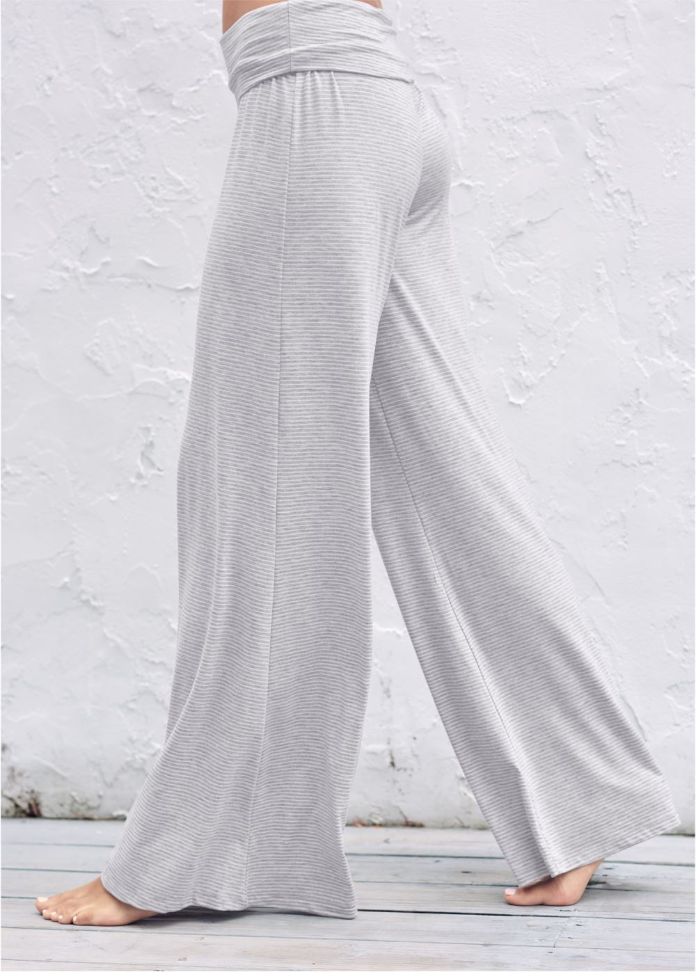 Venus Grey Multi Palazzo pajama pants