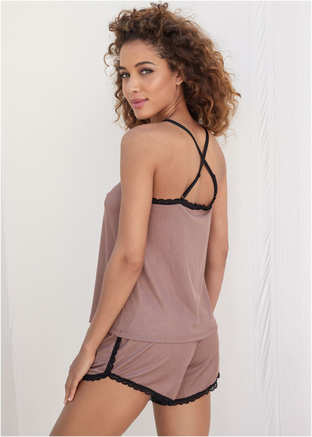 Venus Evening Mauve & Gold TWILIGHT PAJAMA SET