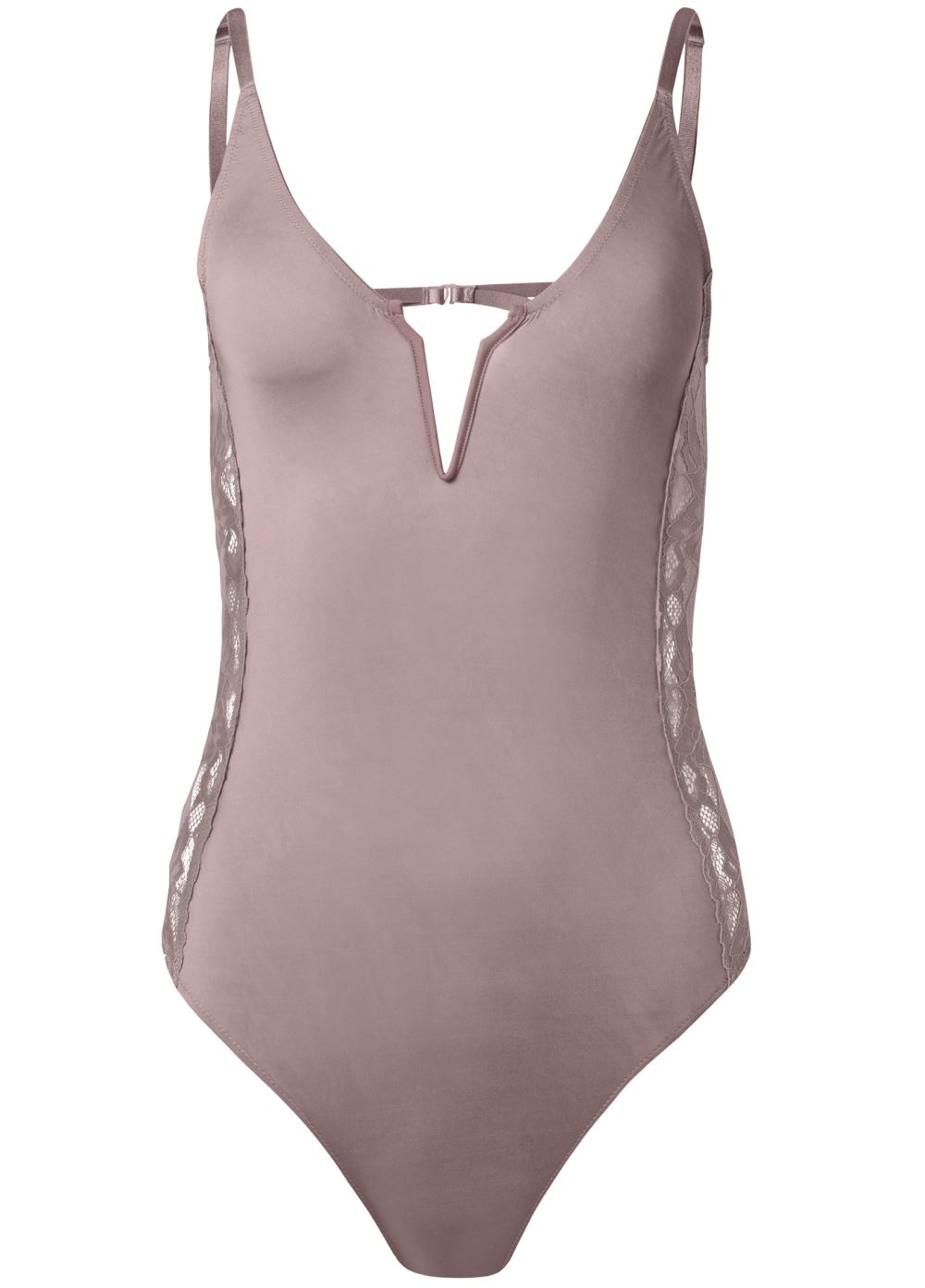 Venus Evening Mauve PLUNGE TEDDY