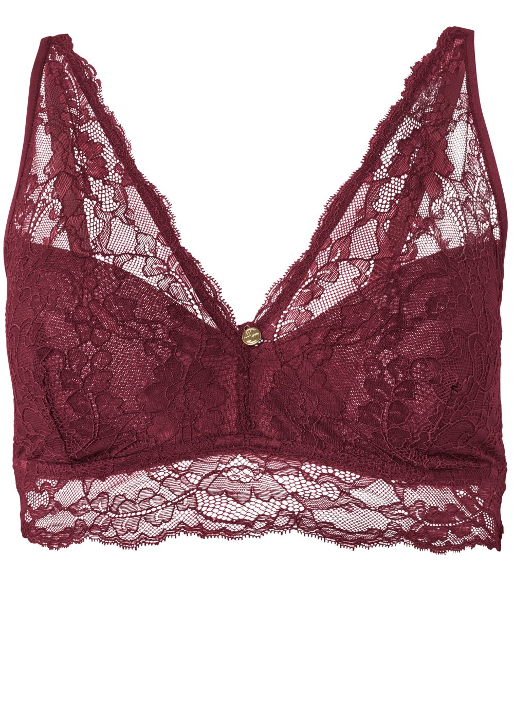 Venus Pearl By Venus® Lace Bralette, Any 2/$49 in Merlot Magic