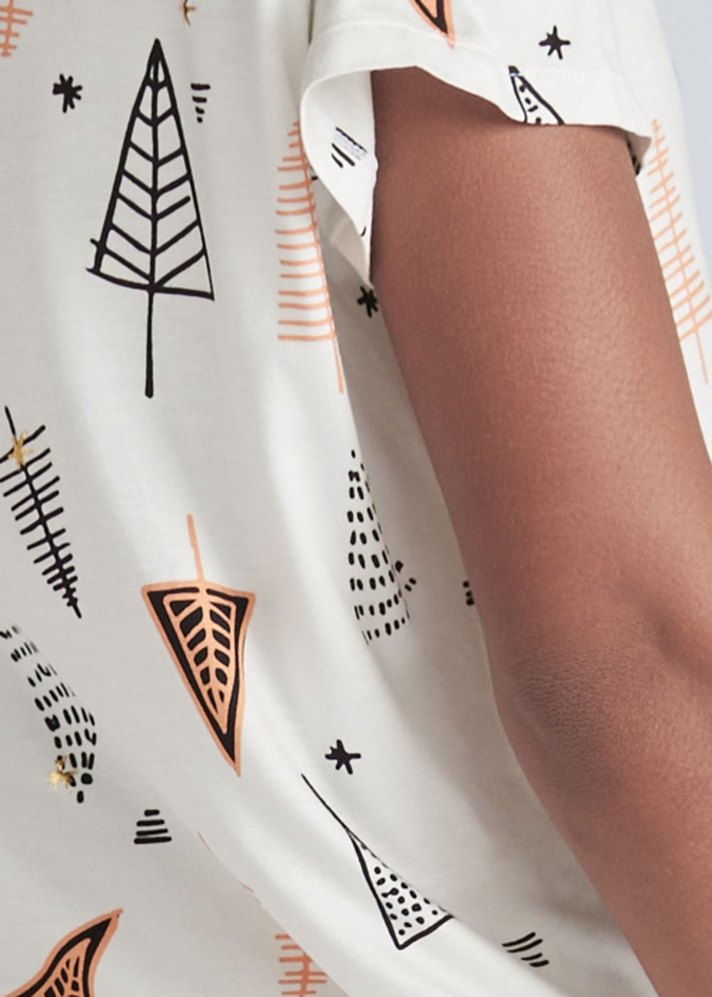 Venus Ivory Multi Short Sleeve Pajama Set