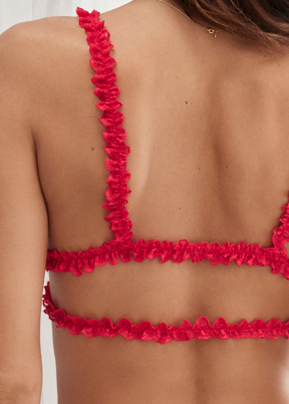 Venus Heart Multi RUFFLE TRIM BRA AND PANTY