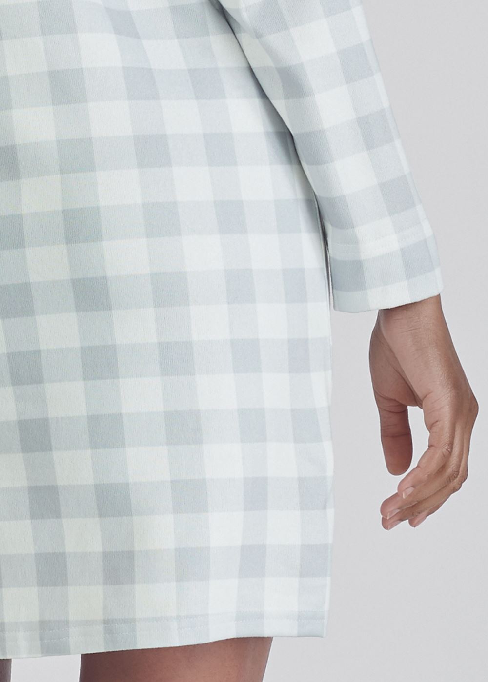 Venus Grey Multi Henley pullover sleepshirt