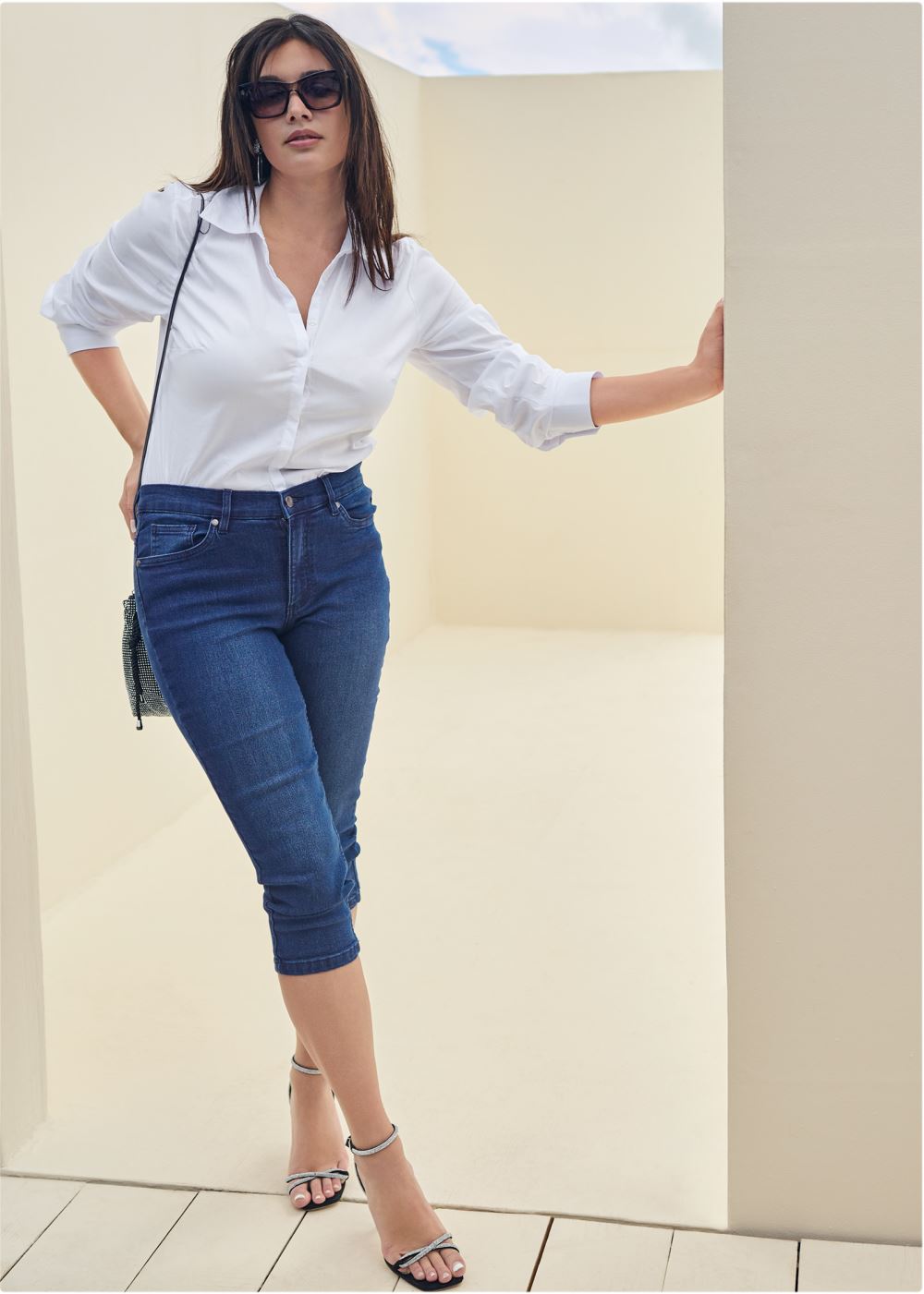 Venus White TAILORED BUTTON-UP SHIRT