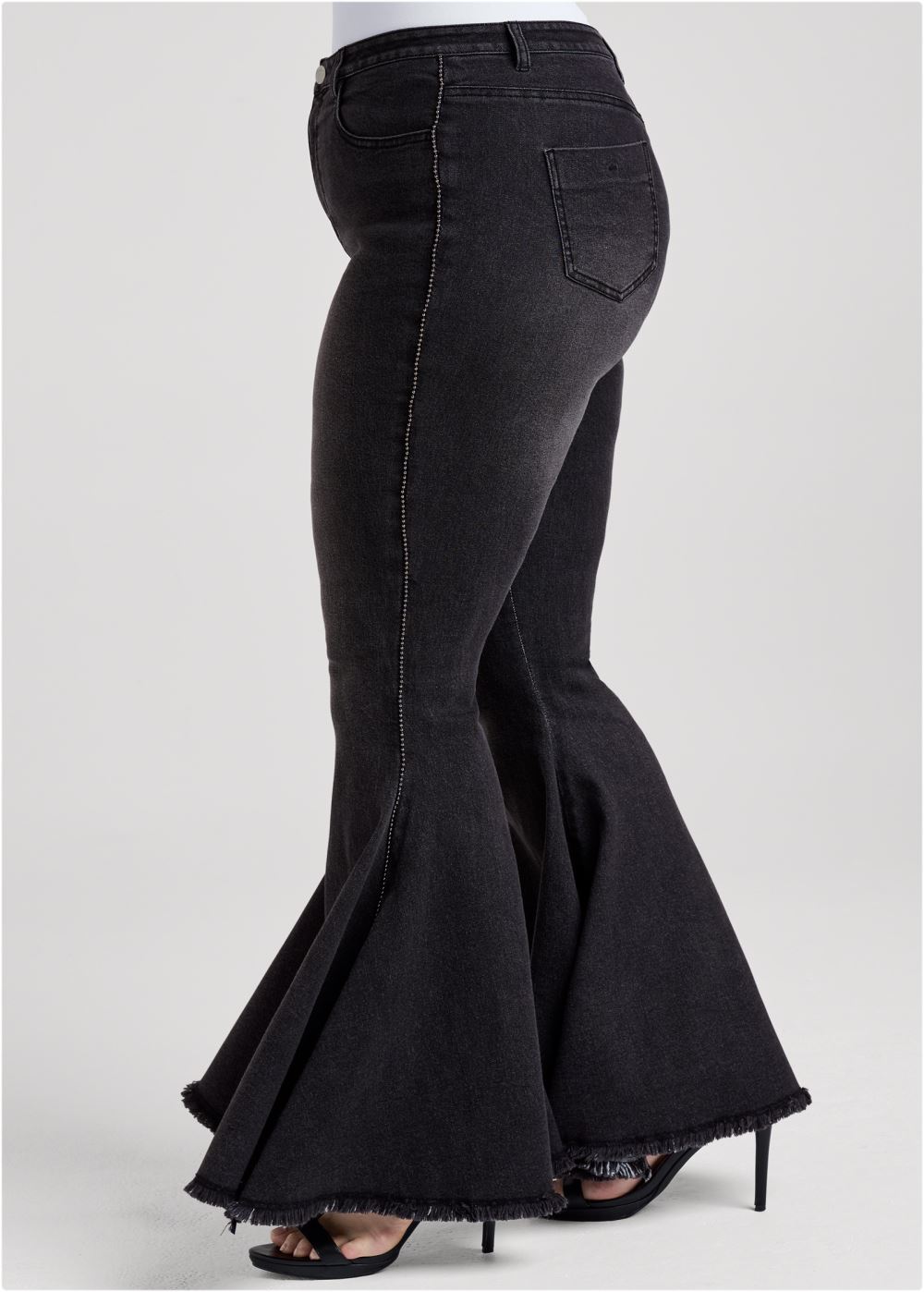 Venus Black Denim EXTREME FLARE JEANS