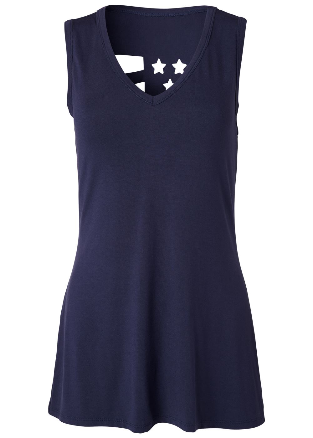Venus Plus Size Flag Cut Out Top