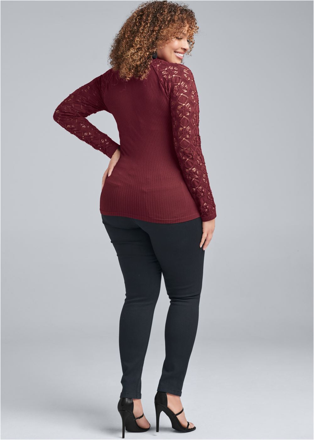 Venus Plus Size Seamless Mock-Neck Top