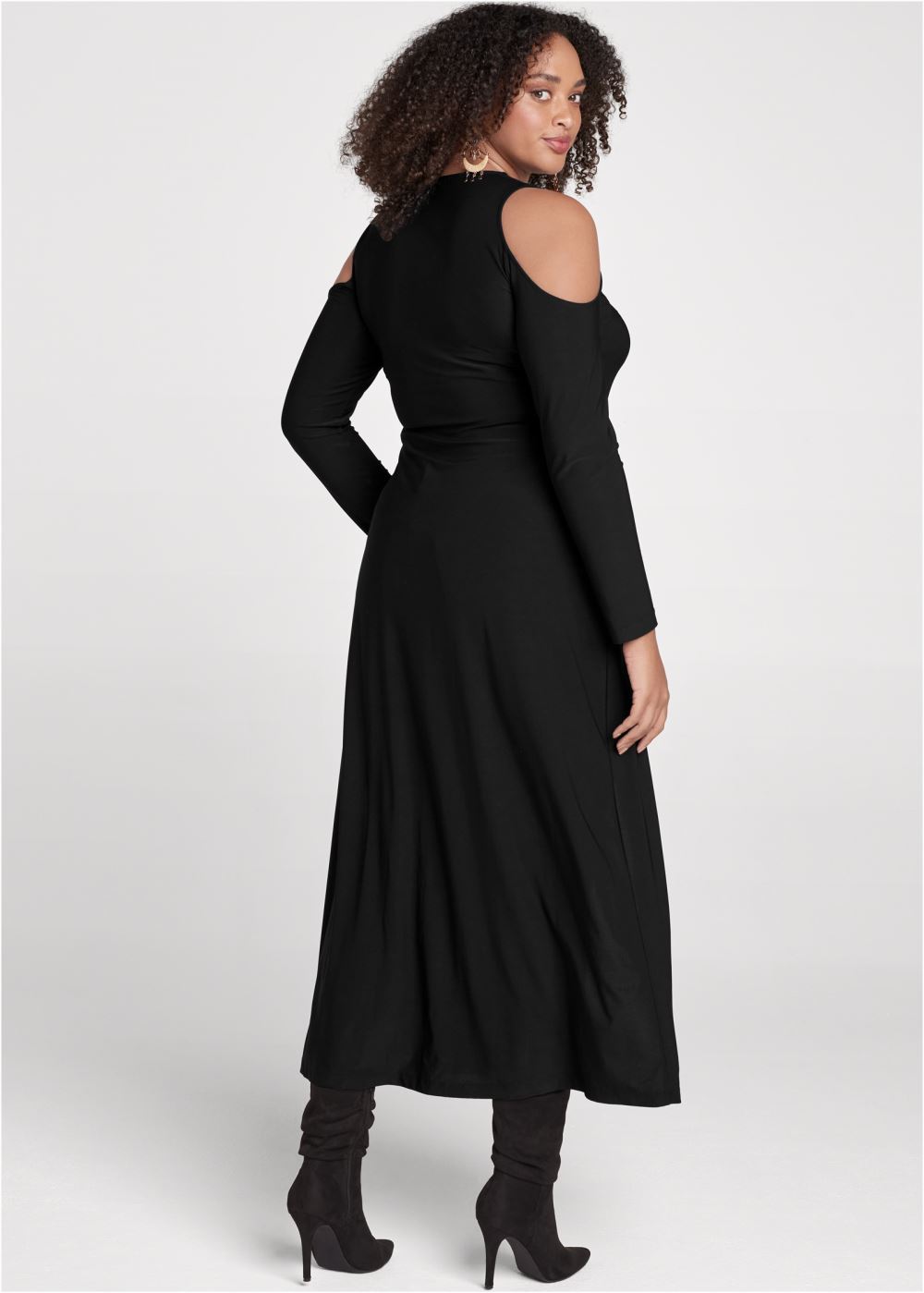 Venus Plus Size Cold-Shoulder Maxi Top