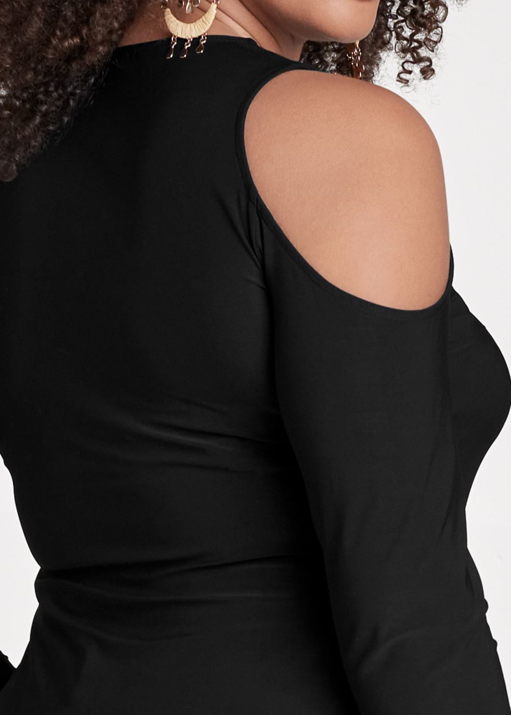 Venus Plus Size Cold-Shoulder Maxi Top
