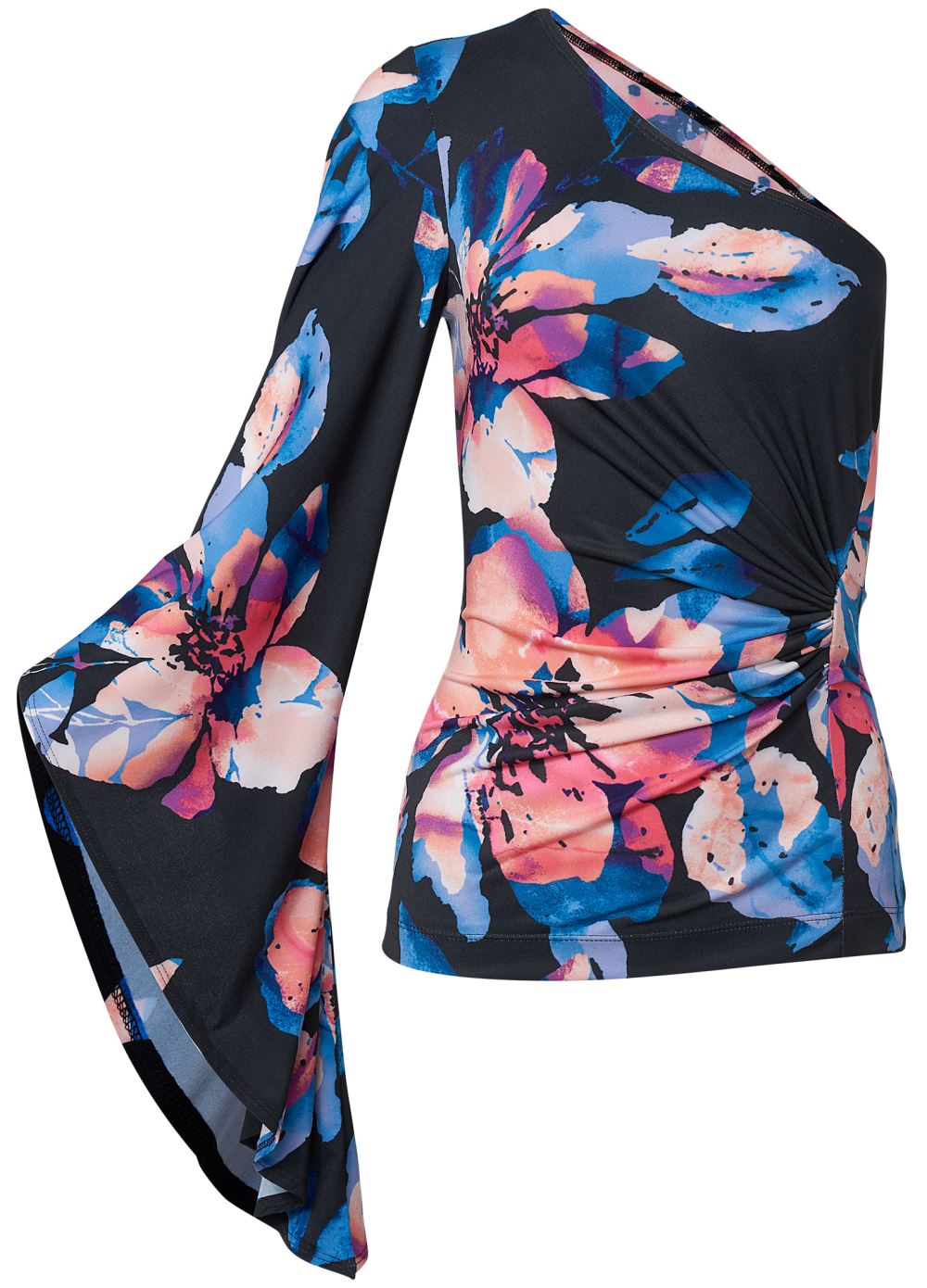 Venus Plus Size One-Shoulder Printed Top
