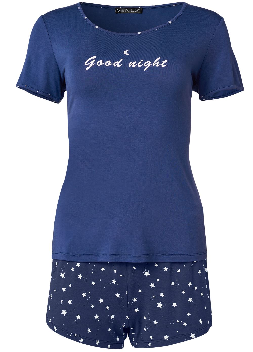Venus Navy Multi 3 PC SLEEP SHORTS SET
