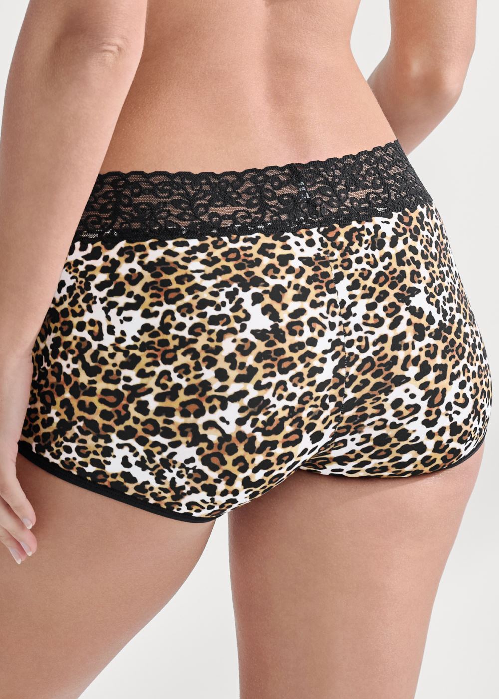 Venus Wild Kat Pearl by VENUS® Lace Trim Boyshort 3 Pack