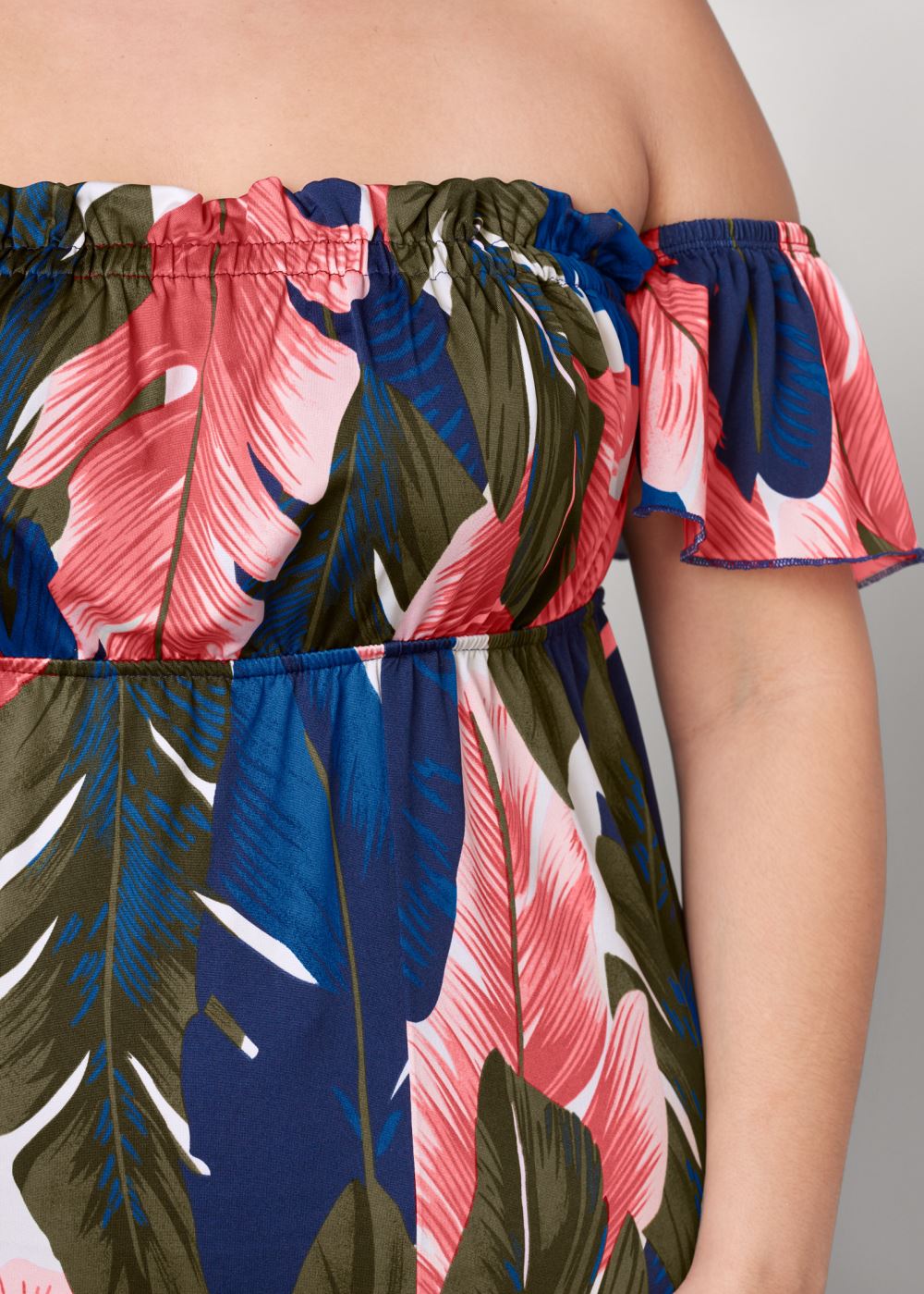 Venus Plus Size Off-The-Shoulder Maxi Dress