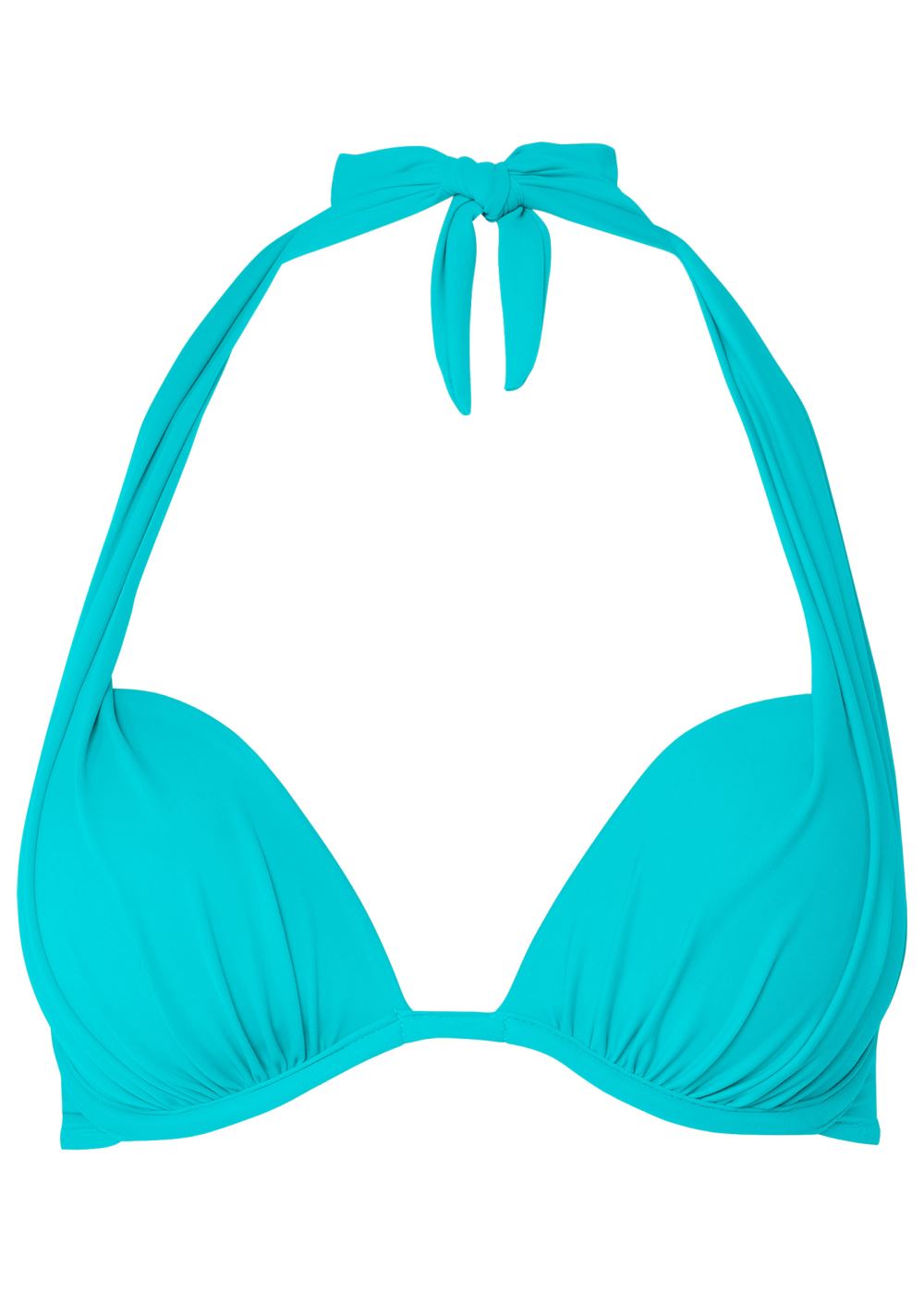 Venus Plus Size Marilyn Underwire Push-Up Halter Top Bikini - Aqua Reef
