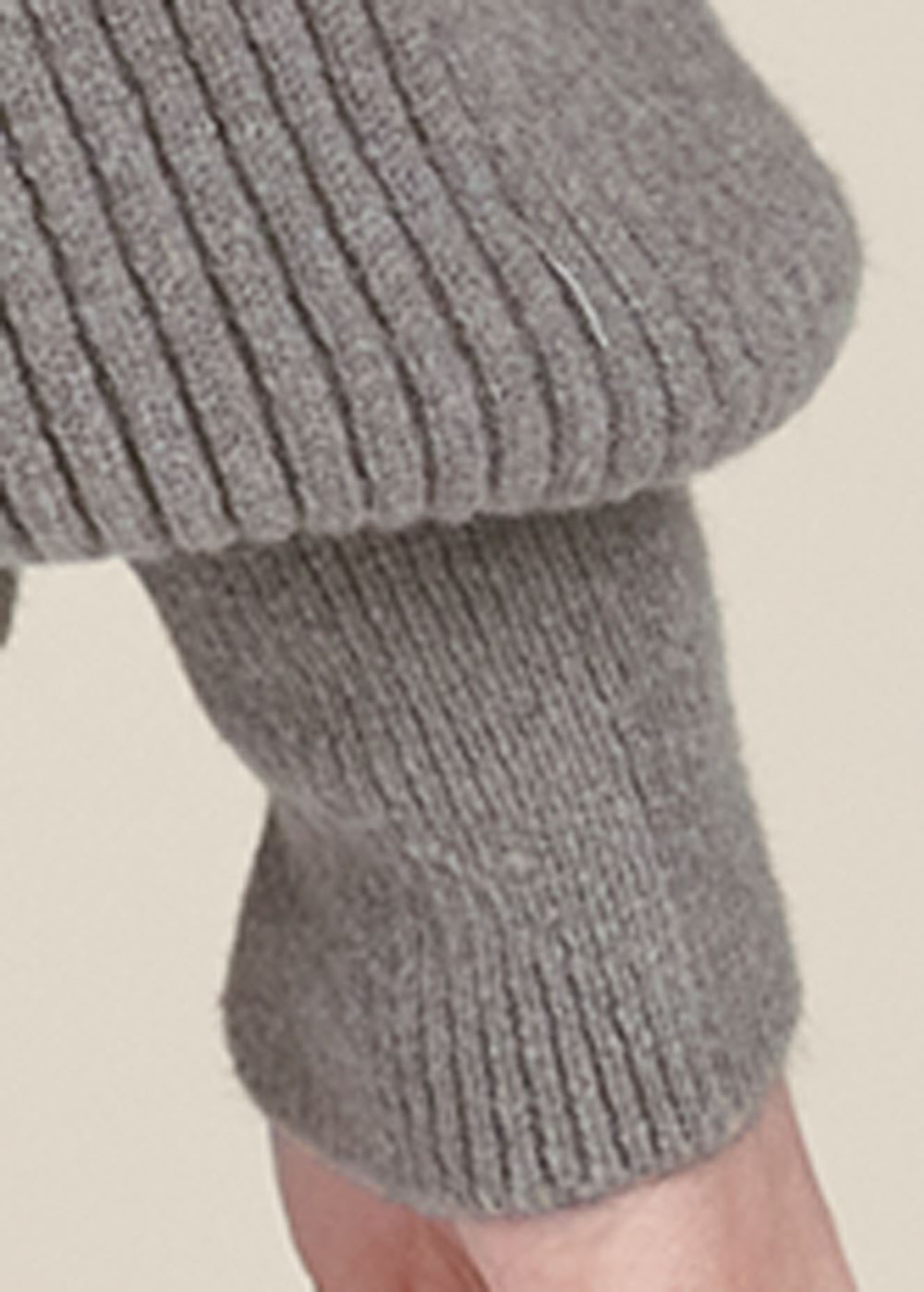 Venus Plus Size Square Neck Sweater in Dark Grey