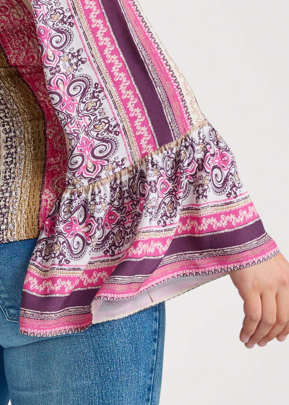 Venus Plus Size Sandstorm Stripe Top
