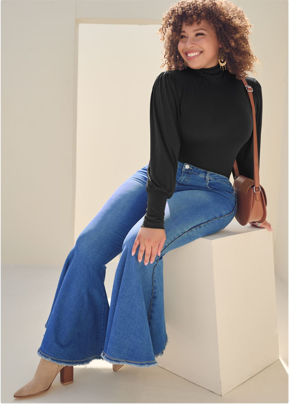 Venus Plus Size Turtleneck Top