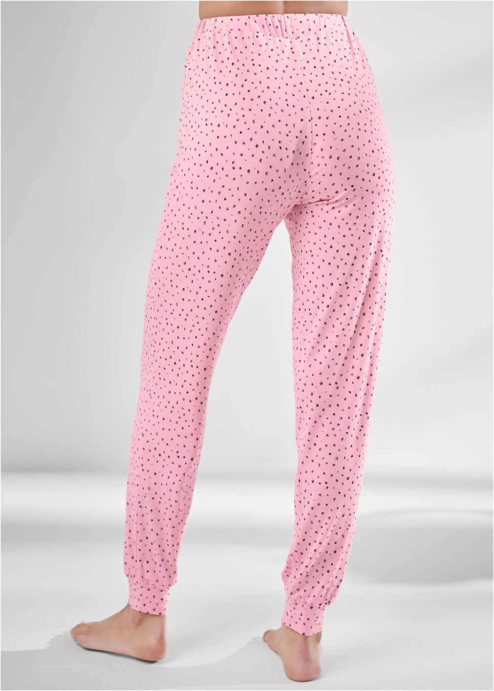 Venus Pink & Black Pajama joggers