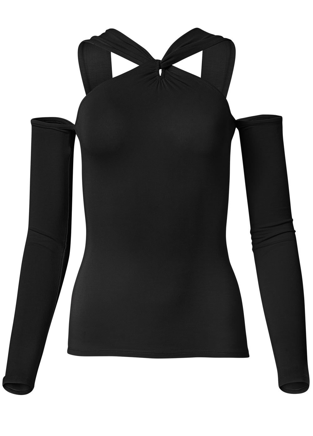 Venus Plus Size Cold-Shoulder Long Sleeve Top