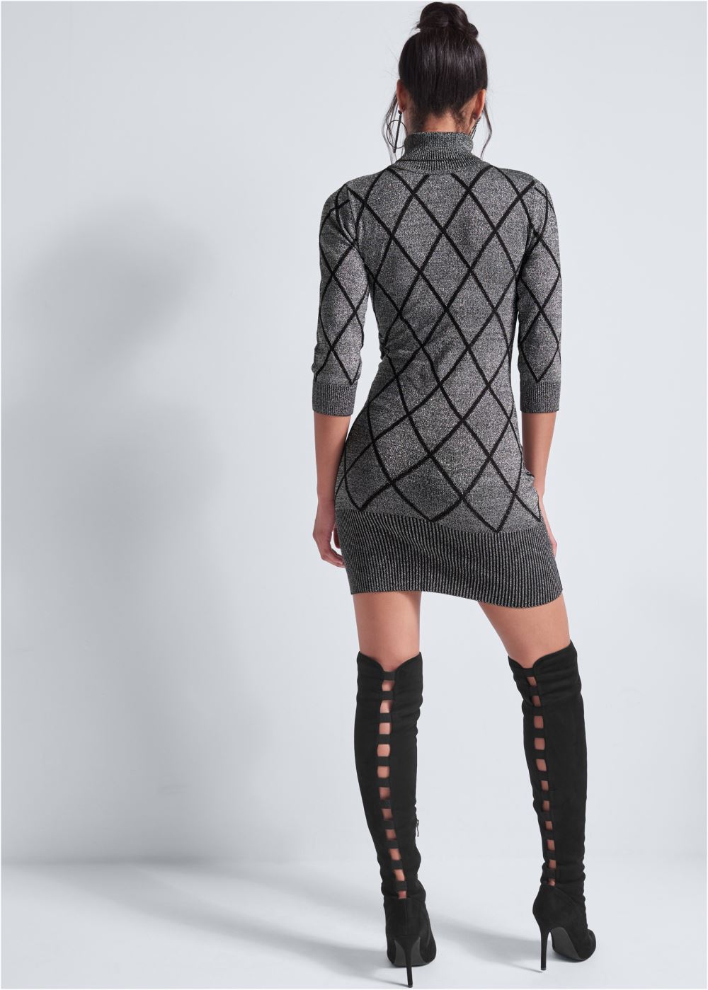 Venus Plus Size Turtleneck Sweater Dress
