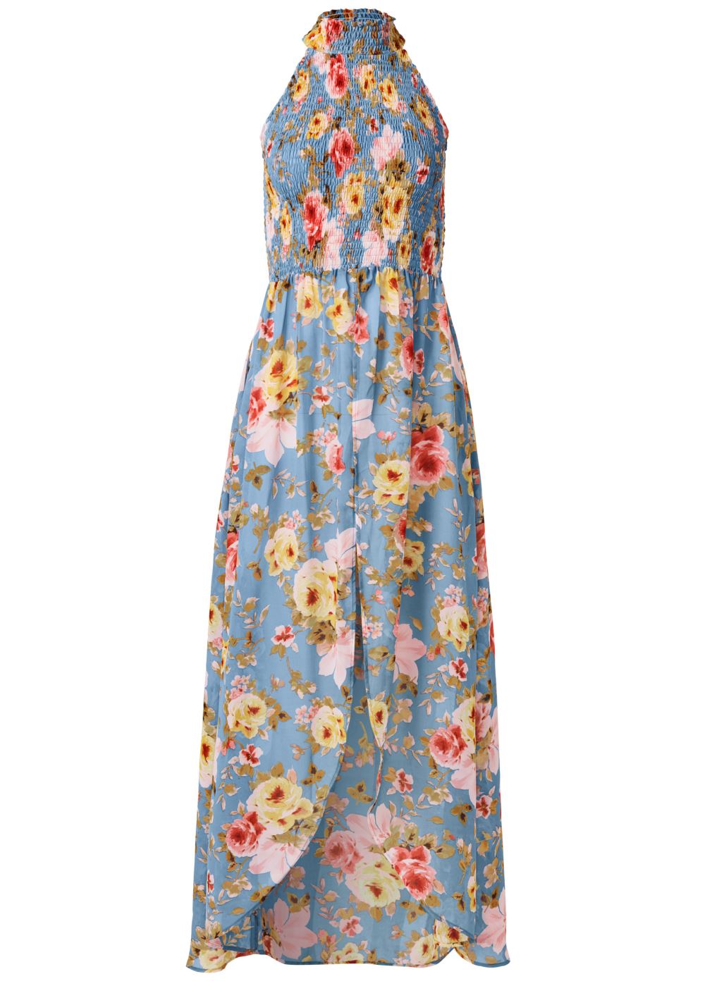 Venus Plus Size Smocked Maxi Top