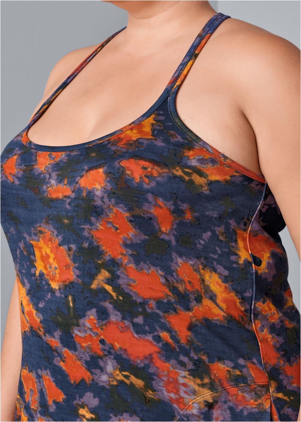 Venus Plus Size Tie-Dye Tank Dress