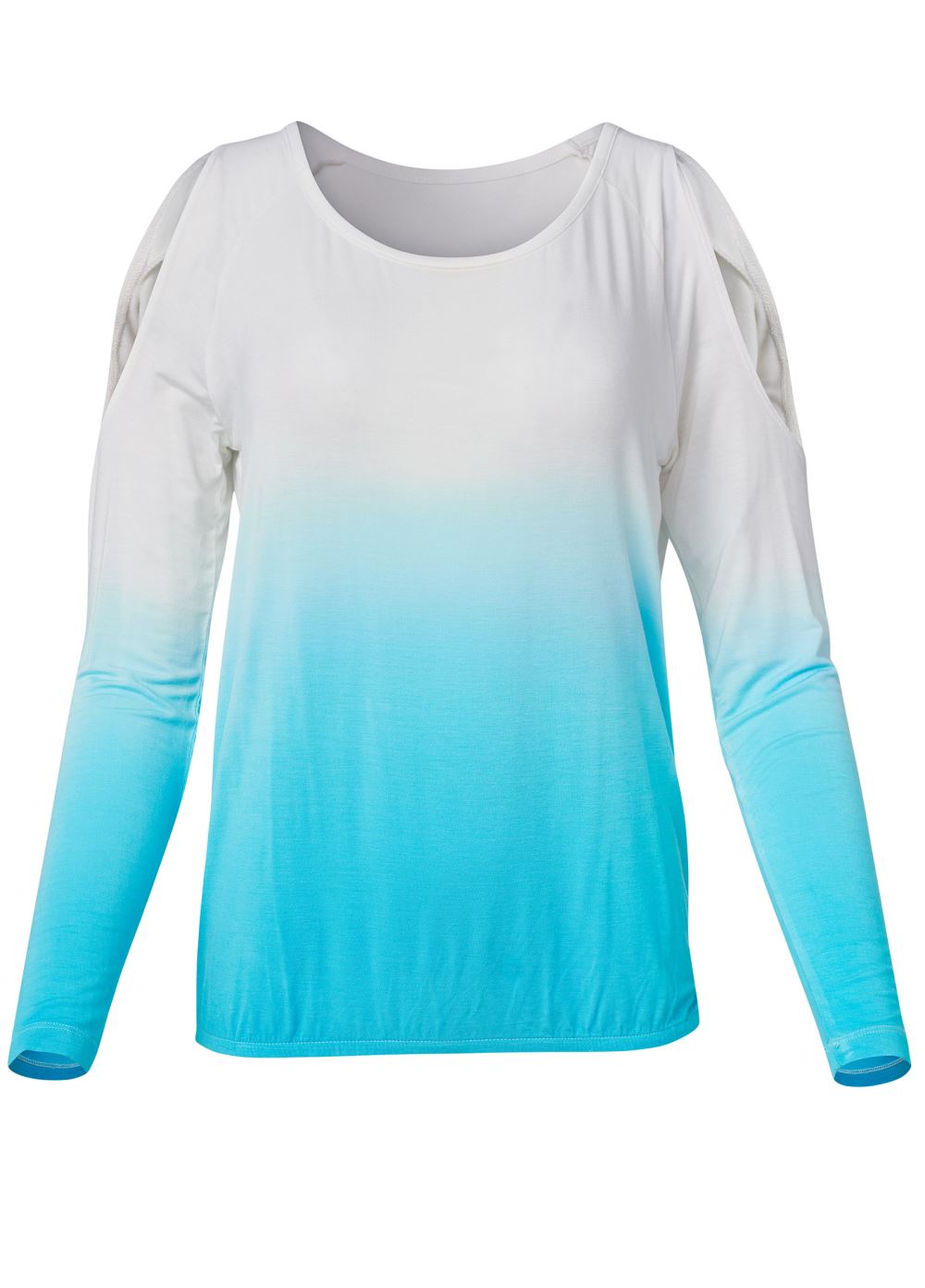 Venus Plus Size Ombre Cold-Shoulder Top