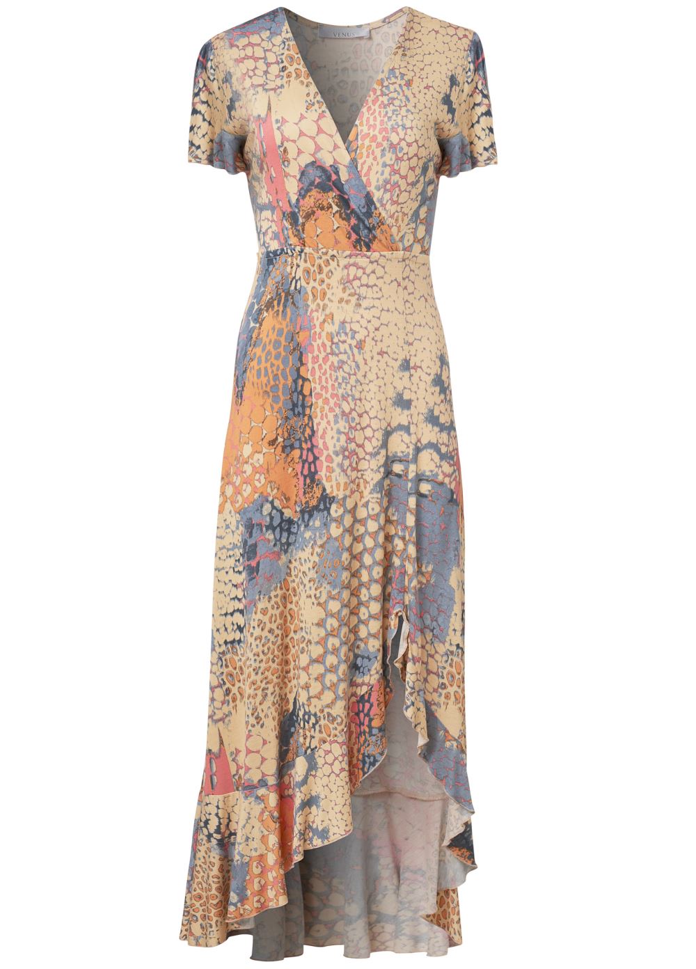 Venus Plus Size Surplice Maxi Dress