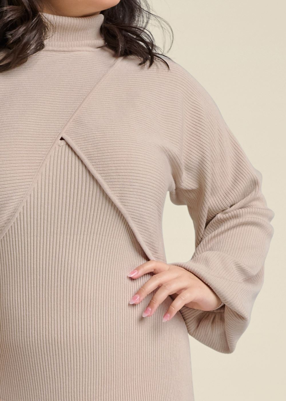 Venus Plus Size Shrug Detail Sweater Dress